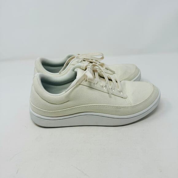 Allbirds Canvas Pacers Sneakers White Eco-Friendly Casual Shoes Lace Up Size 7 - Picture 7 of 13